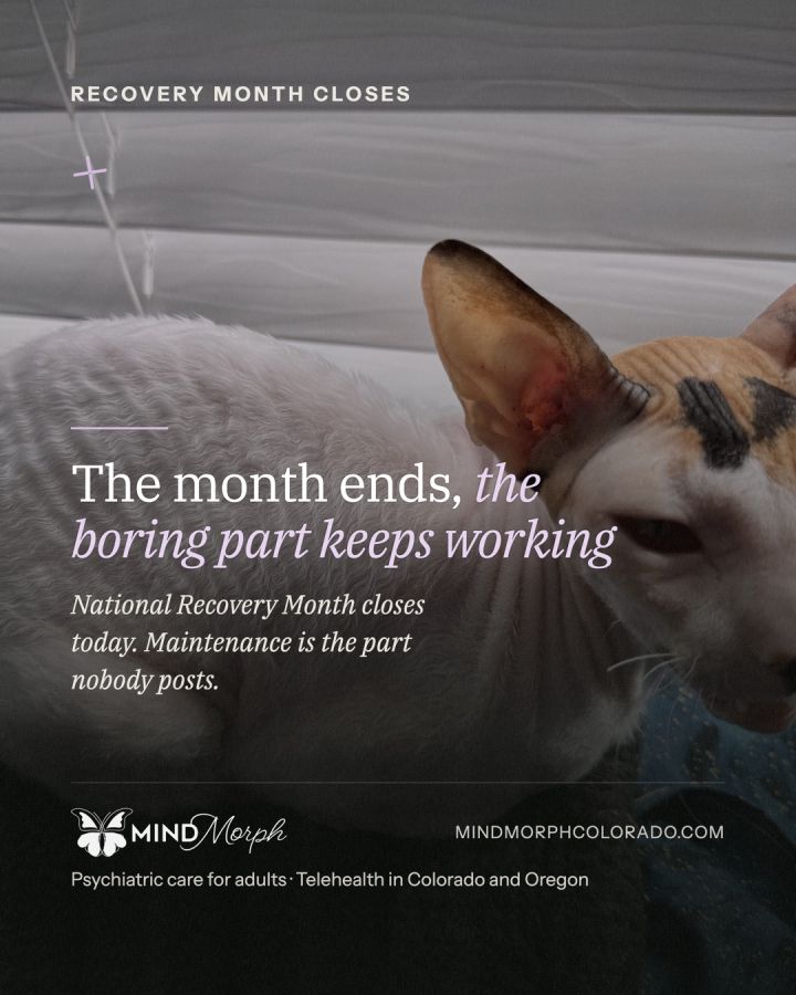 National Recovery Month ends today, and the part that never posts well is maintenance. The stories that travel are the turning points: th...