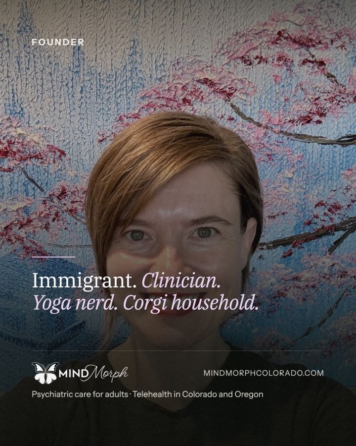 Immigrant. Clinician. Yoga nerd. Corgi household. I built MindMorph so psychiatry and the rest of a human life could sit in one room: neu...