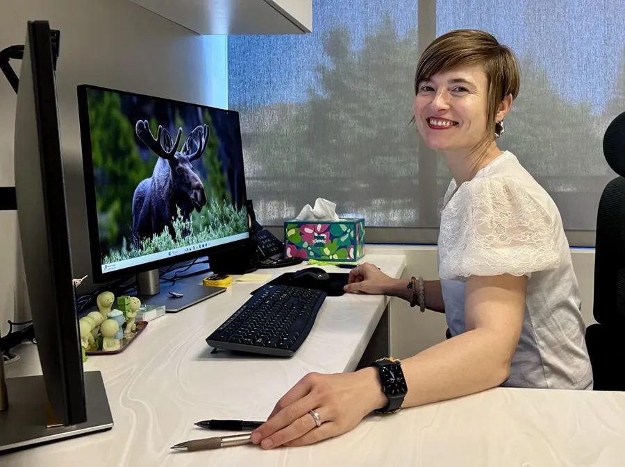 Maria at work