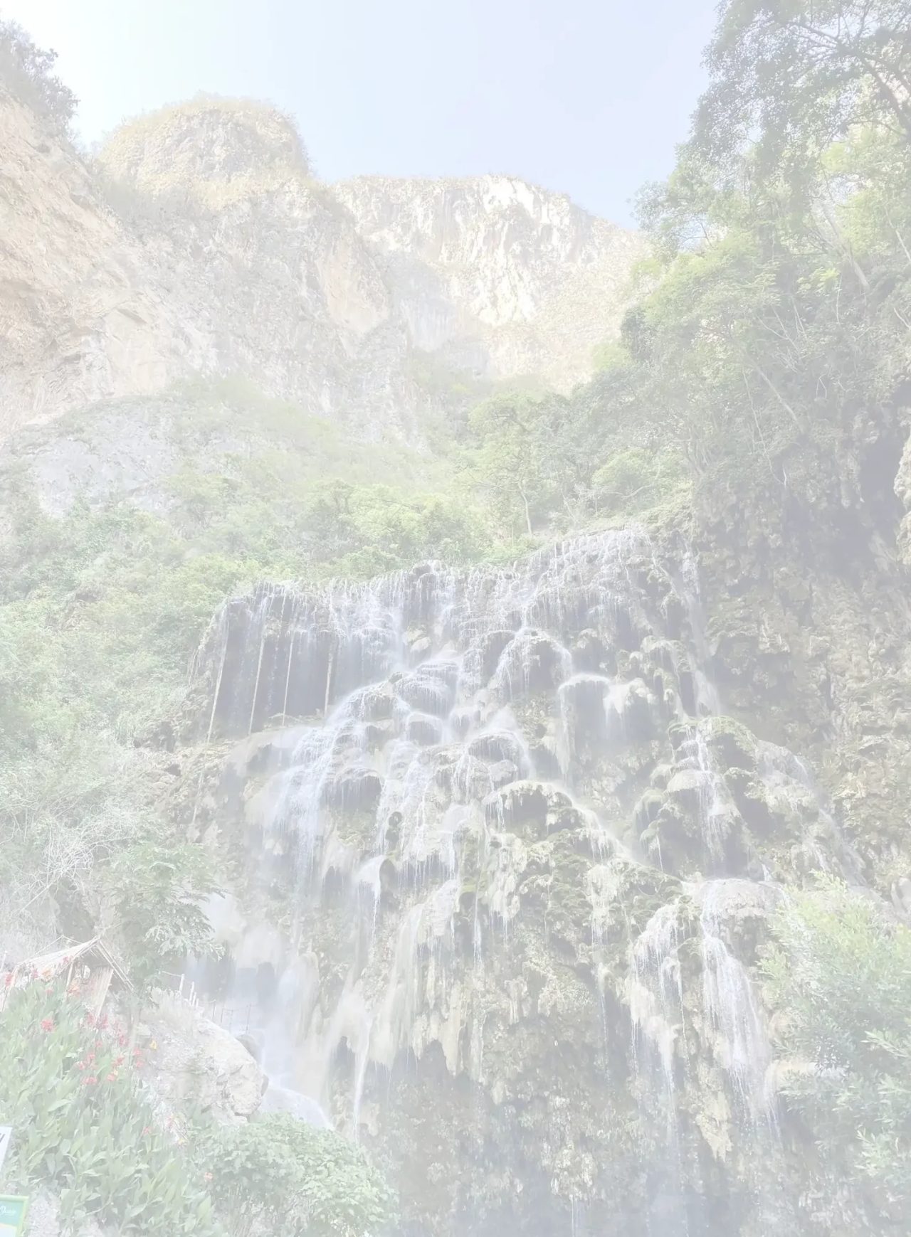Background photograph of a waterfall used behind the MindMorph Method section