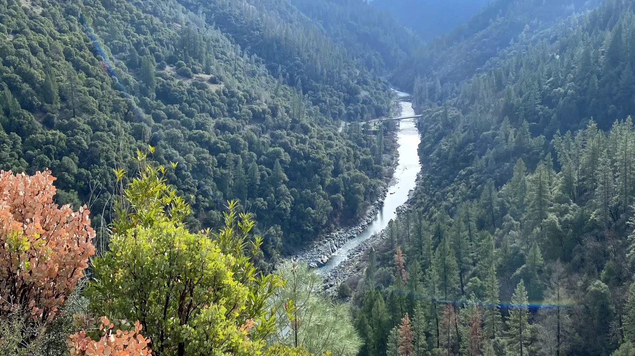 River winding through a green valley